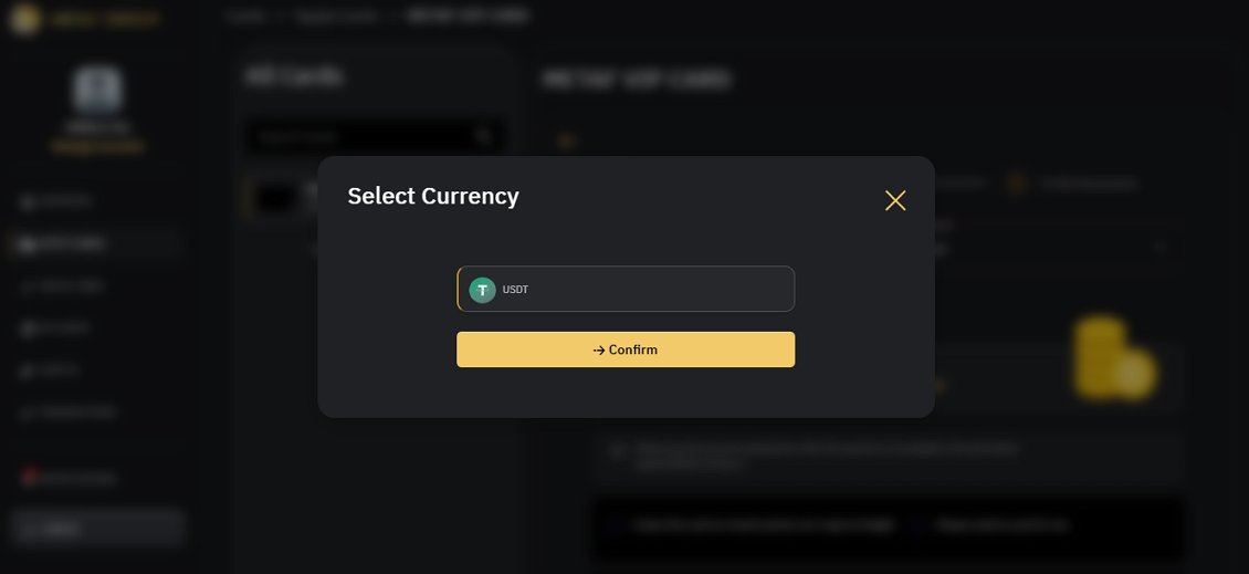 select currency